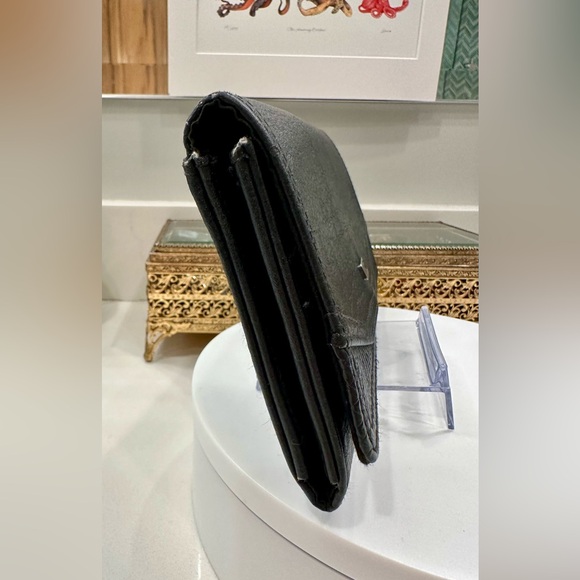 Vintage Roxy - Black Faux Leather Snap-Close Wallet - VGVC - Picture 13 of 17